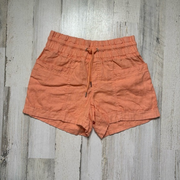 Athleta Cabo Linen Shorts Size 2 - Picture 2 of 4